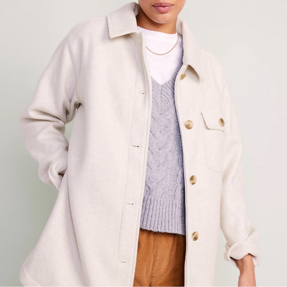 Old Navy Oversized Soft-Brushed Shacket